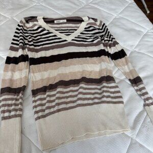 Old Navy Small striped brown/beige sweater
